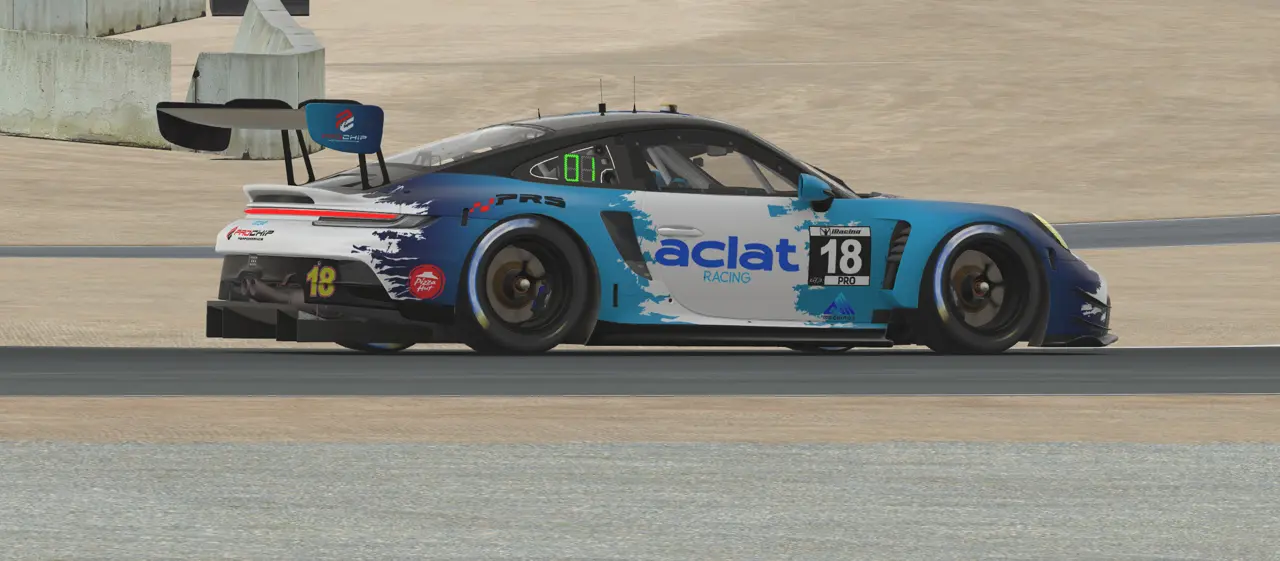 Diego lidera a segunda bateria da GT3 Cup em Laguna Seca